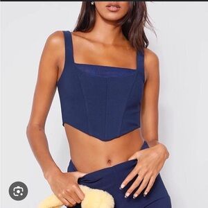 NEW! Tiger Mist Geneva Corset Top | Color: Navy | Size: XXS and Size: XS